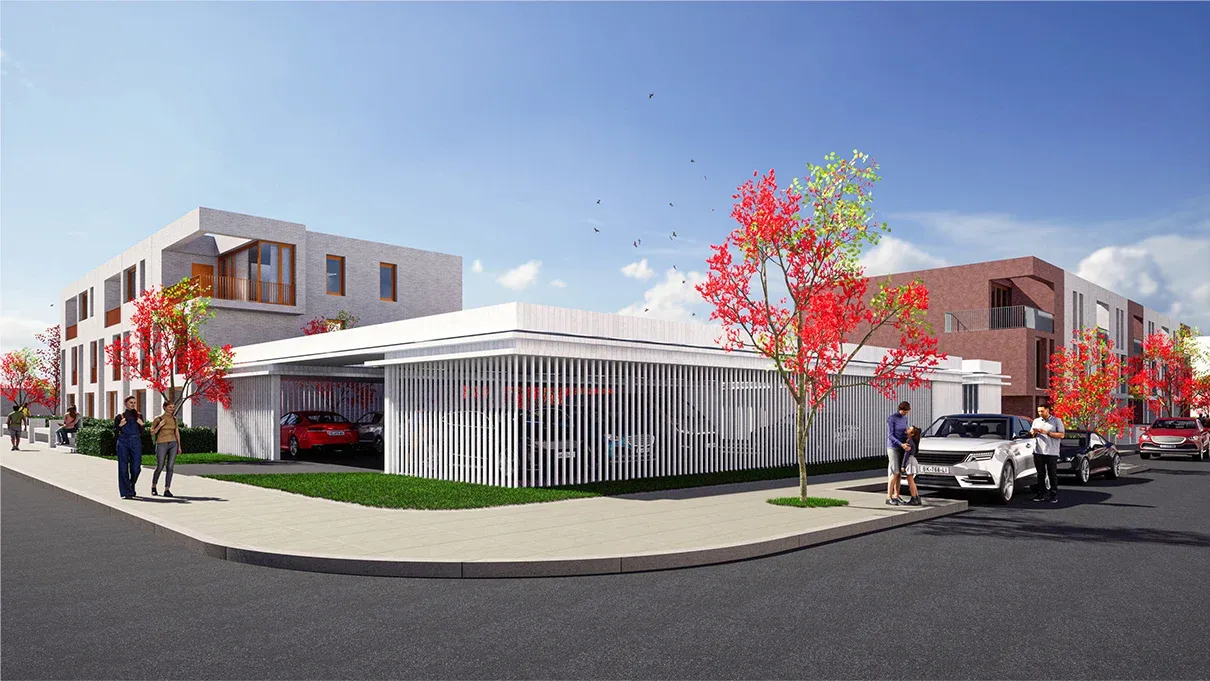 Row House & Parking Lot, 2