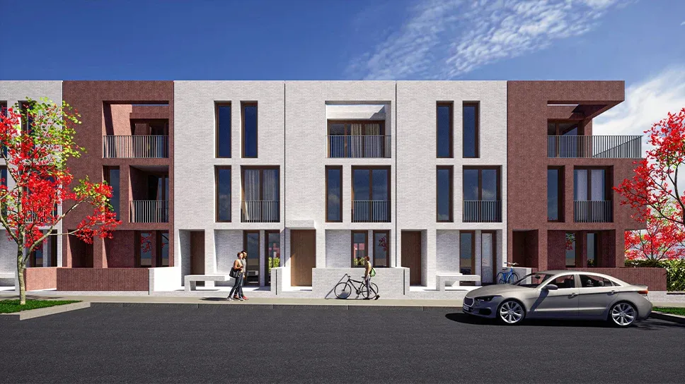 Row House & Parking Lot, 3