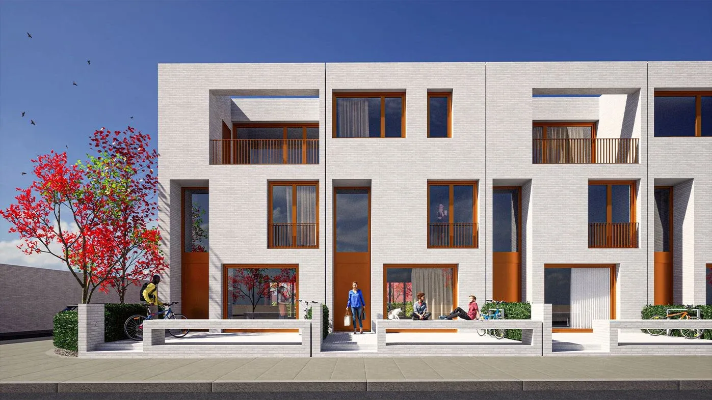 Row House & Parking Lot